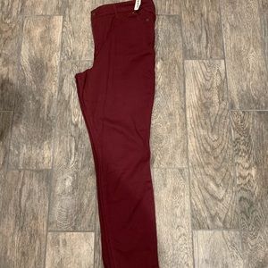 old navy Burgundy Super Skinny jeans